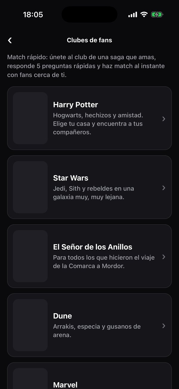 La lista de clubes de fans